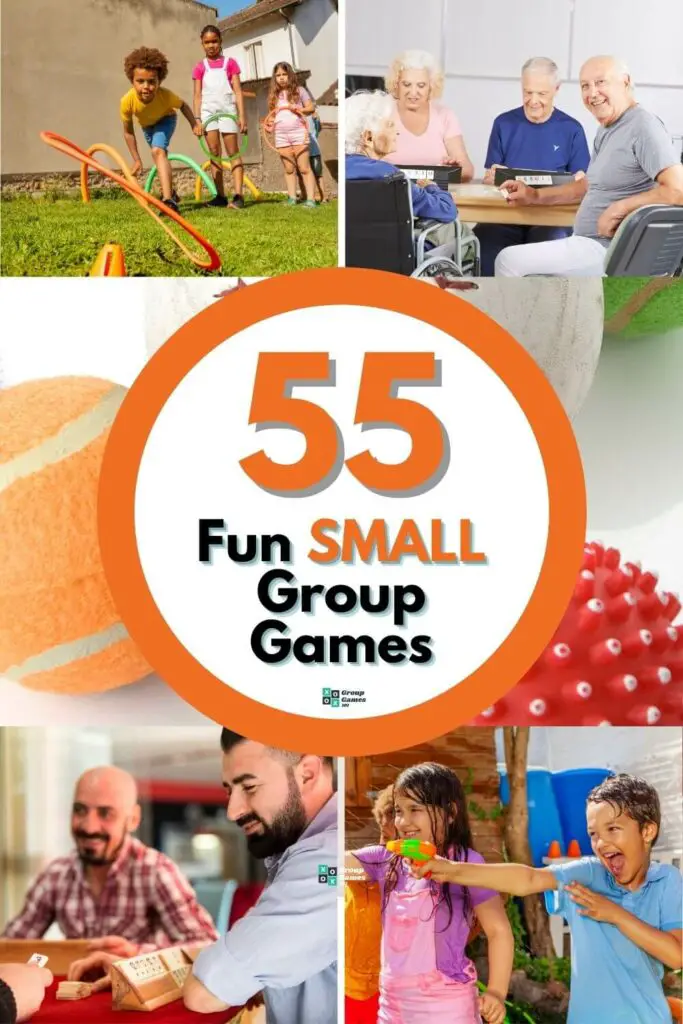 image of people playing small group games