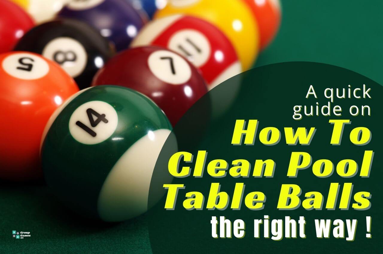 how to clean pool table balls image