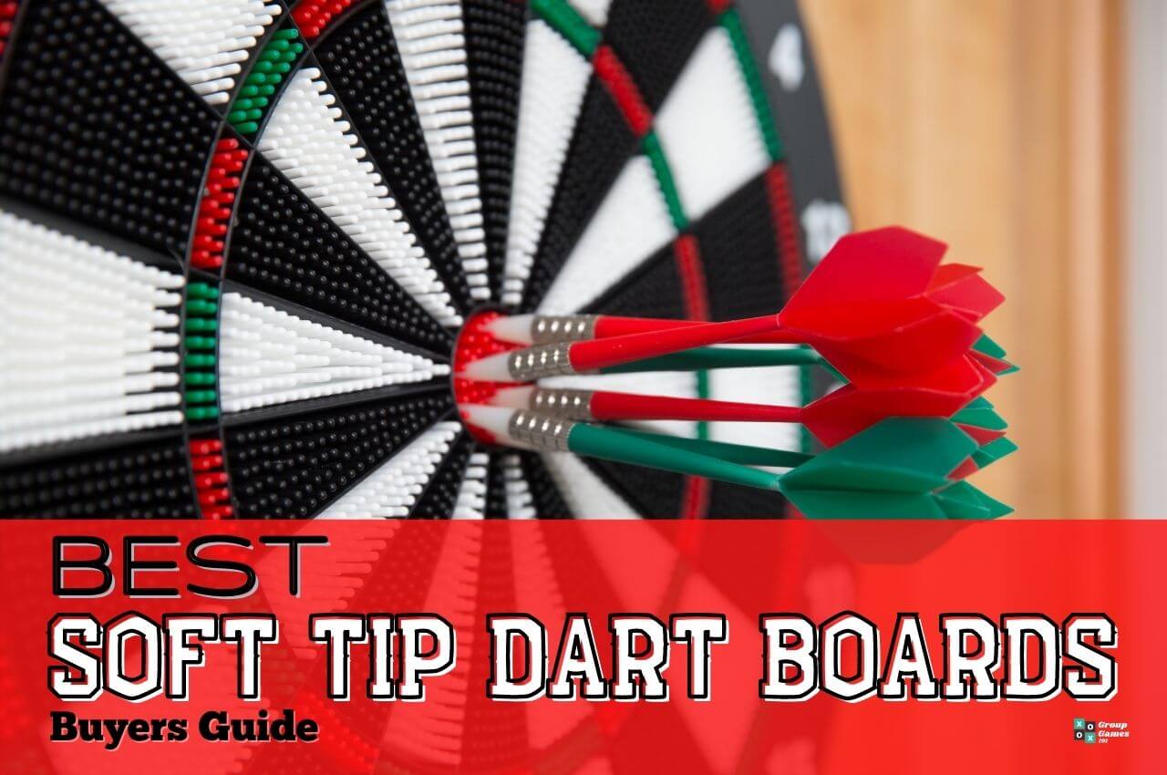 Full Size 16.5 Inch Dart Board Double Sided Dartboard Target Board 6 Darts Game 