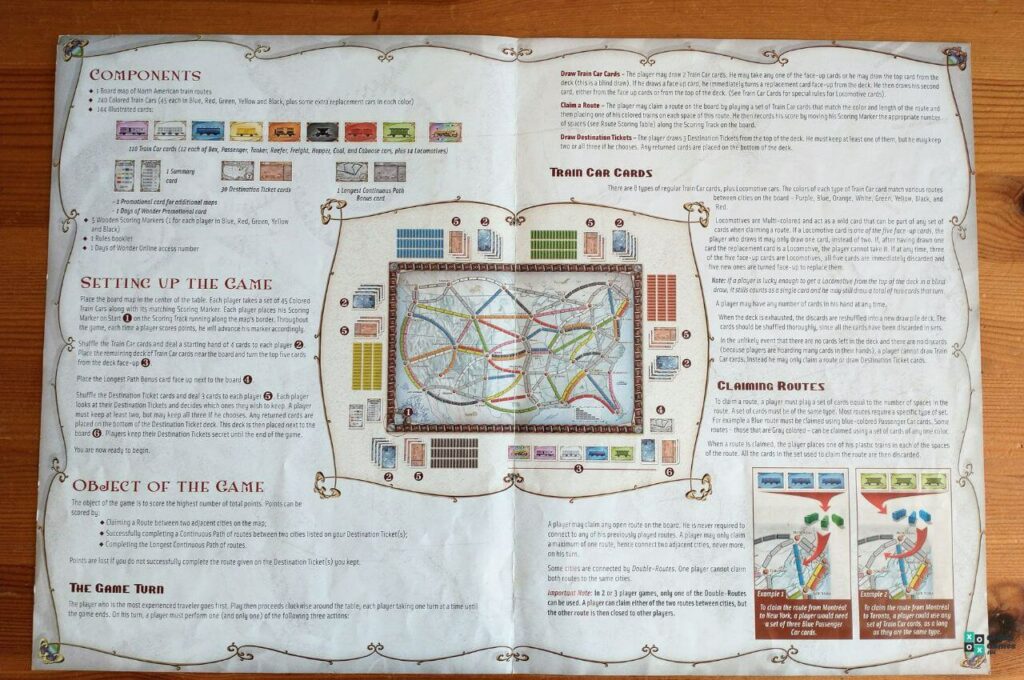 Ticket to Ride rule book image