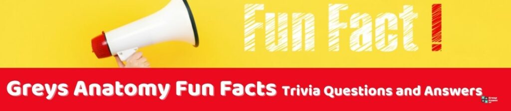 Greys Anatomy Fun Facts Trivia Image