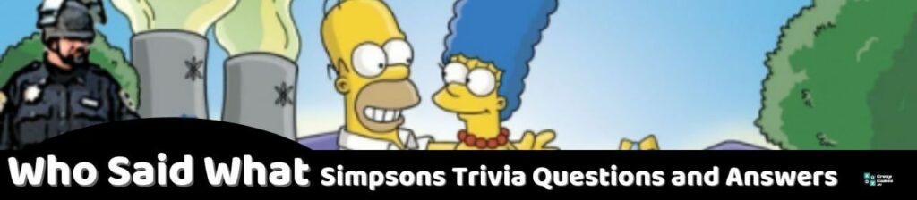 Who Said What Simpsons Trivia Image