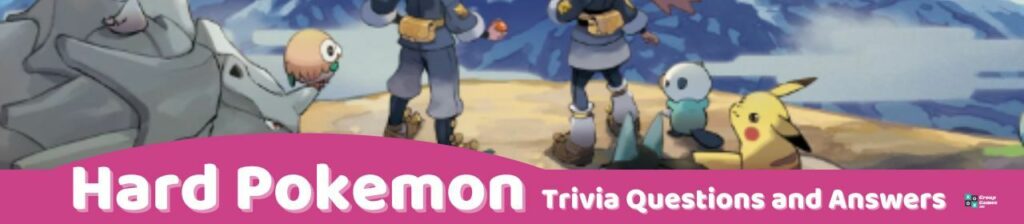 Hard Pokemon Trivia Image