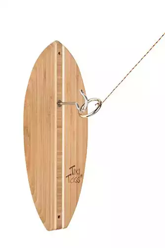 Tiki Toss Original Hook And Ring Game Set - 100% Bamboo With All Hardware Included