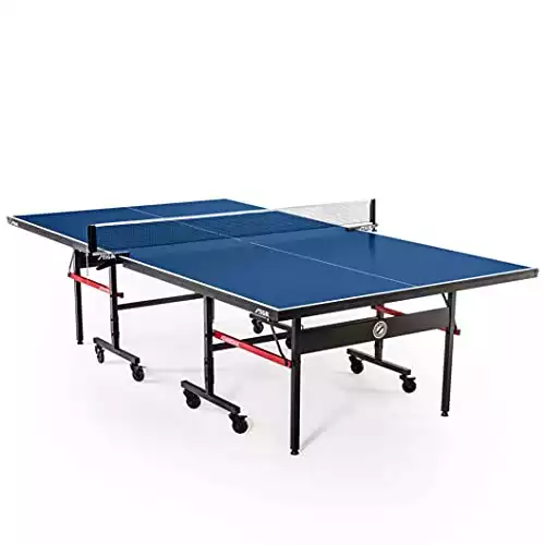 STIGA Advantage Competition-Ready Indoor Table Tennis Tables 95% Preassembled Out of the Box with Easy Attach and Remove Net
