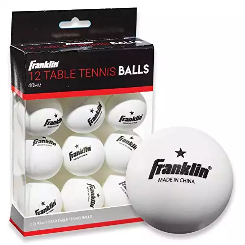 Franklin Sports Table Tennis Balls - White Table Tennis Balls