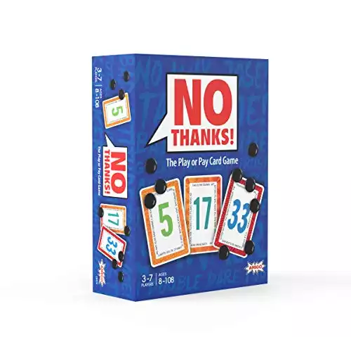 No Thanks! Classic Strategy Card Game for Parties and Family Game Night– Ages 8+, 3-7 Players