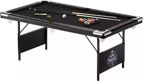 GLD Products Fat Cat Trueshot 6 Ft. Pool Table | Folding Legs for Storage