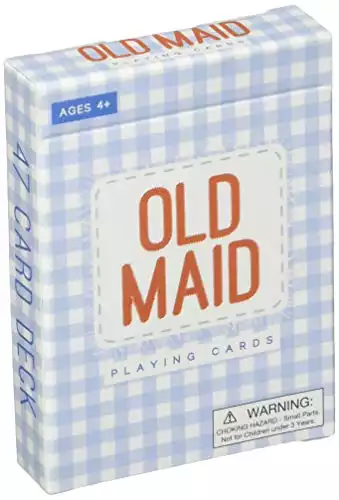 Old Maid Playing Cards – Classic Vintage Card Deck Set for Kids