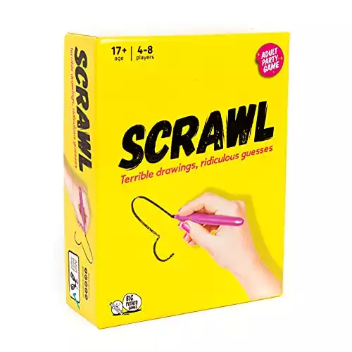 Scrawl: Adult Board Game | Terrible Drawings and Ridiculous Guesses | Hilarious Board Game for Adults