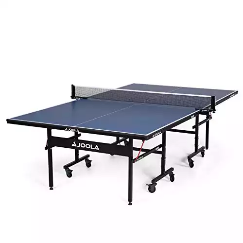 JOOLA Inside 15mm Table Tennis Table with Net Set - Features Quick 10-Min Assembly, Playback Mode, Foldable Halves