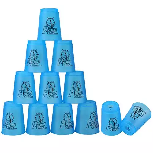 Quick Stack Cups, 12 Pack (Blue)