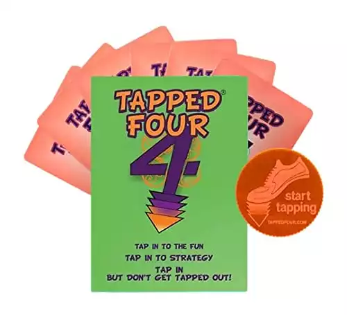 Tapped Four Card Game, 2 to 8 Players – Strategy, Luck, Laughter, Nonstop Fun for Family and Friends