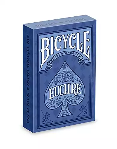 Bicycle Euchre Playing Card Deck - 9 Through Ace - Double Deck , Blue
