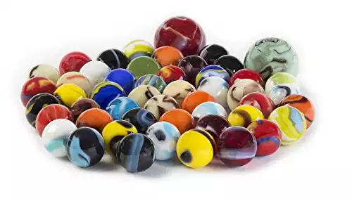 Marbles for Kids, Set of 50 (48 Players and 2 Shooters)