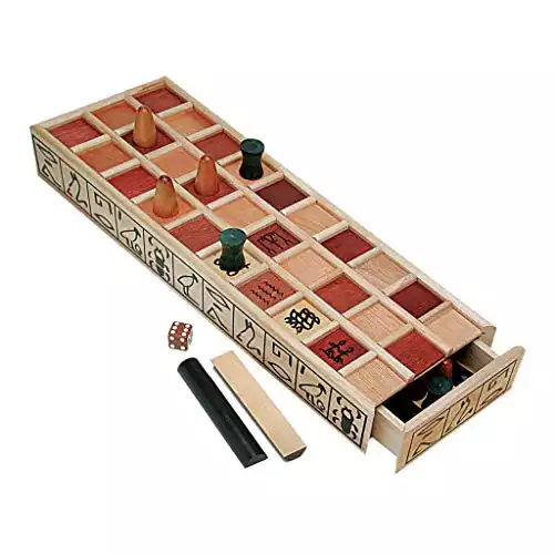 WE Games Wood Senet Game – An Ancient Egyptian Board Game