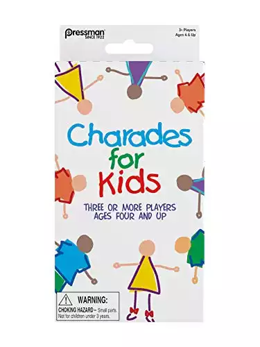 Pressman Charades for Kids Peggable - No Reading Required Family Game