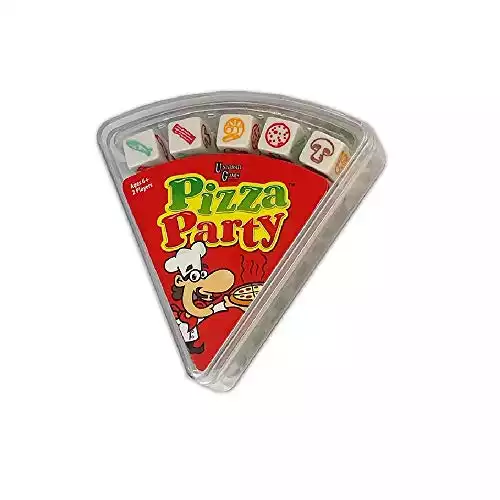 University Games Pizza Party Dice Fast & Frantic Dice Game for Kids ,2 player