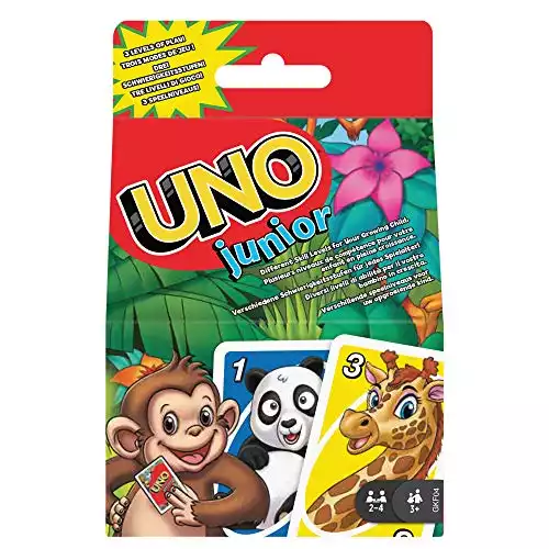 UNO Junior Card Game - for Kids 3 Years and Up