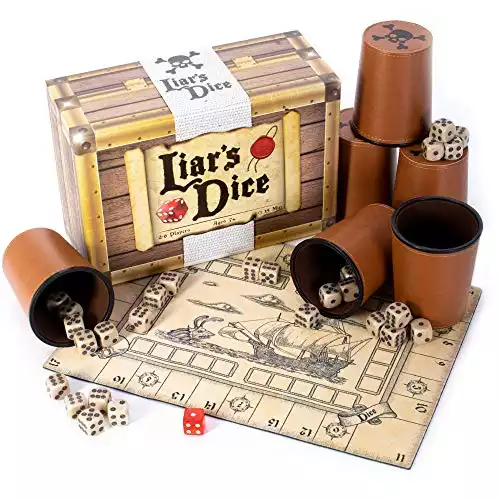 Liar’s Dice Game Set – Classic Family Bluffing Game