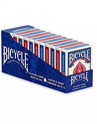 Bicycle Standard Playing Cards, Red and Blue, Bicycle Standard 12 Pack