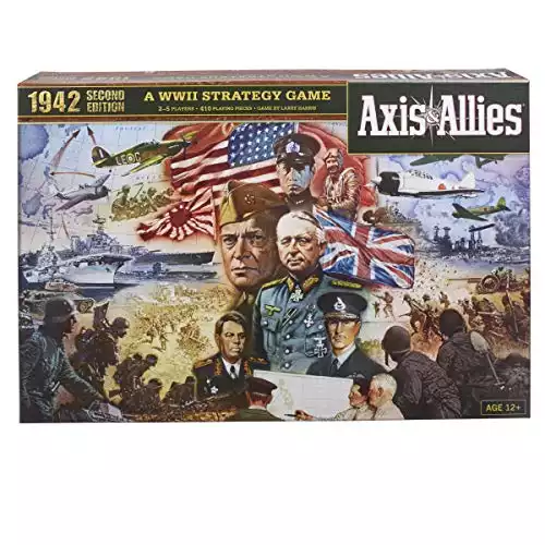 Hasbro Gaming Avalon Hill Axis & Allies 1942 Second Edition WWII Strategy Board Game