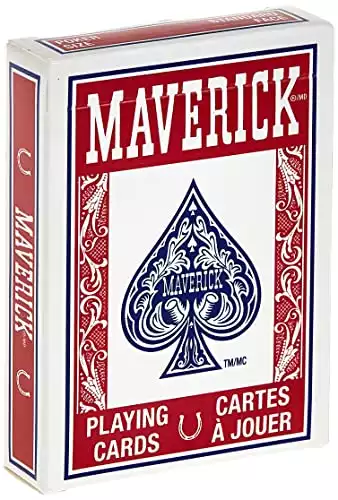 Maverick Standard Index Playing Cards, 1 CT (Colors May Vary)