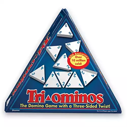 Tri-Ominos - Travel Edition with Lightweight Playing Tiles by Pressman
