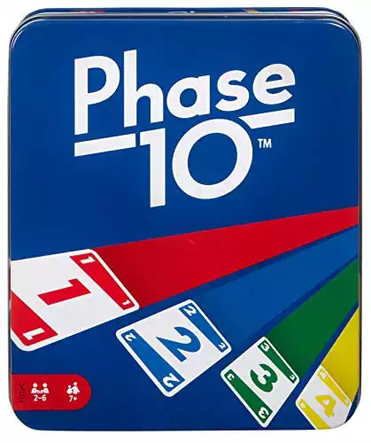 Phase 10 Card Game with 108 Cards, Makes a Great Gift for Kids