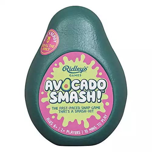 Ridley’s Avocado Smash! 71 Piece Family Action Card Game with Storage Case,1 ea
