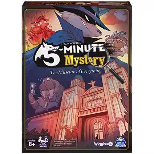 5-Minute Mystery The Museum of Everything Game, for Adults and Kids Ages 8 and up, by SpinMaster
