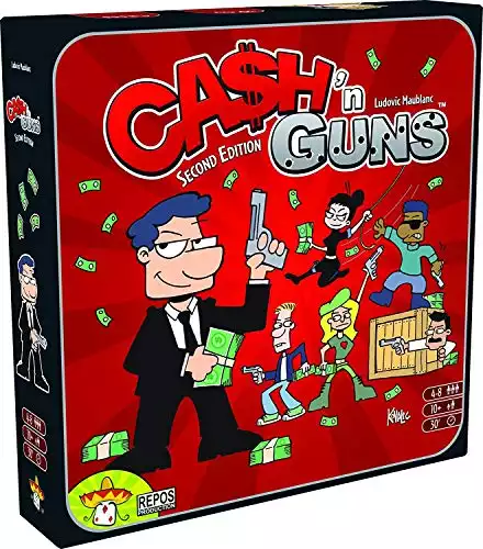 Cash 'N Guns Second Edition Party Game | Money Heist Strategy Board Game