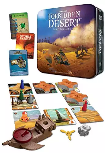 Gamewright Forbidden Desert – The Cooperative Strategy Survival Desert Board Game Multi-colored, 5"