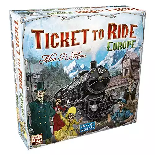 Ticket to Ride Europe Board Game | Train Game | Ages 8+ | For 2 to 5 players | Made by Days of Wonder