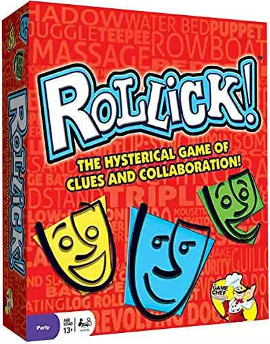 Charades in Reverse – Rollick! – Contains 756 Charades – Great for A Game Night Or A Family Party – Fun for All Ages