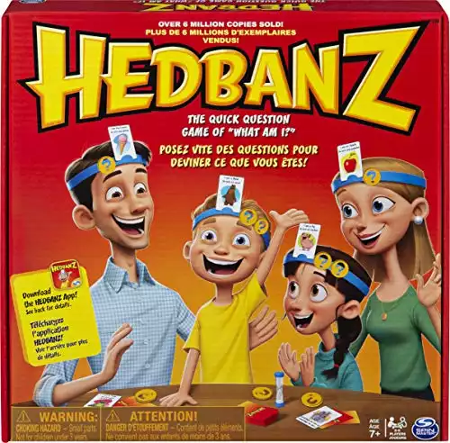 Hedbanz Picture Guessing Board Game, for Families and Kids Ages 8 and up