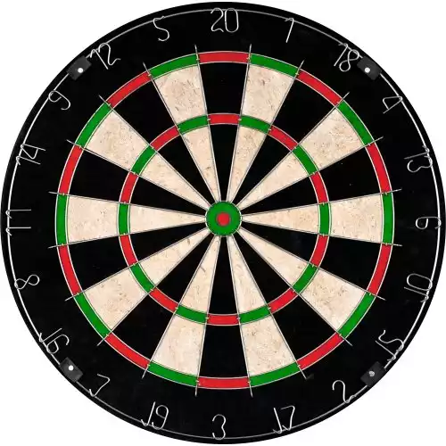 Bristle Dart Board, Tournament Sized Indoor Hanging Number Target Game for Steel Tip Darts- Dartboard