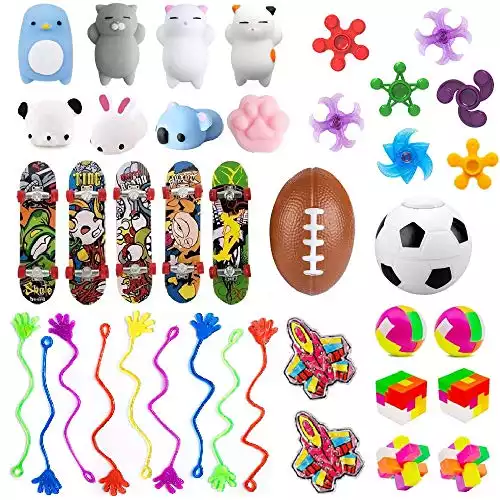 40 Pack Party Favors for Kids, Carnival Prizes for Boys Girls, Prizes Box Toy Assortment for Classroom