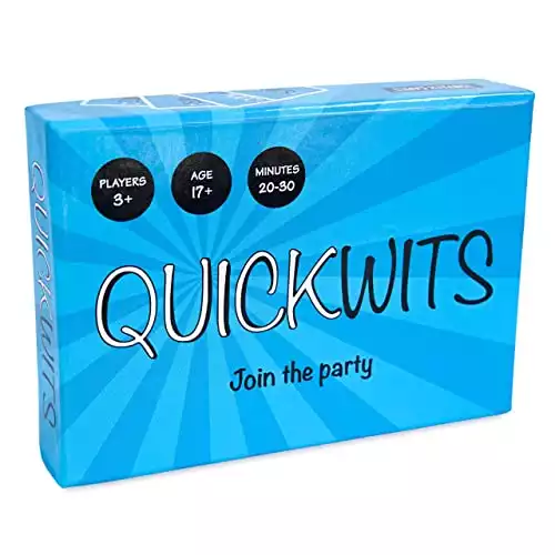 Quickwits Party Card Game -- A Fun and Social Adult Tabletop Game