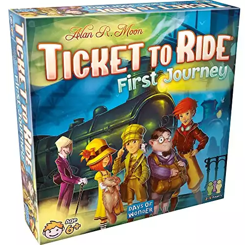 Ticket to Ride First Journey Board Game | Family Board Game | Train Game | Ages 6+ | For 2 to 4 players
