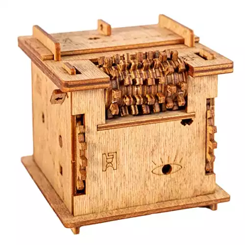 iDventure Cluebox Escape Room in a Box – Schrödingers Cat – Escape Game – Smart Wooden Puzzle