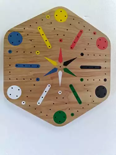 Fast Track Game Board with Pegs