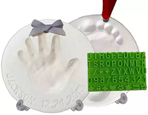 Baby Handprint Footprint Keepsake Ornament Kit (Makes 2)