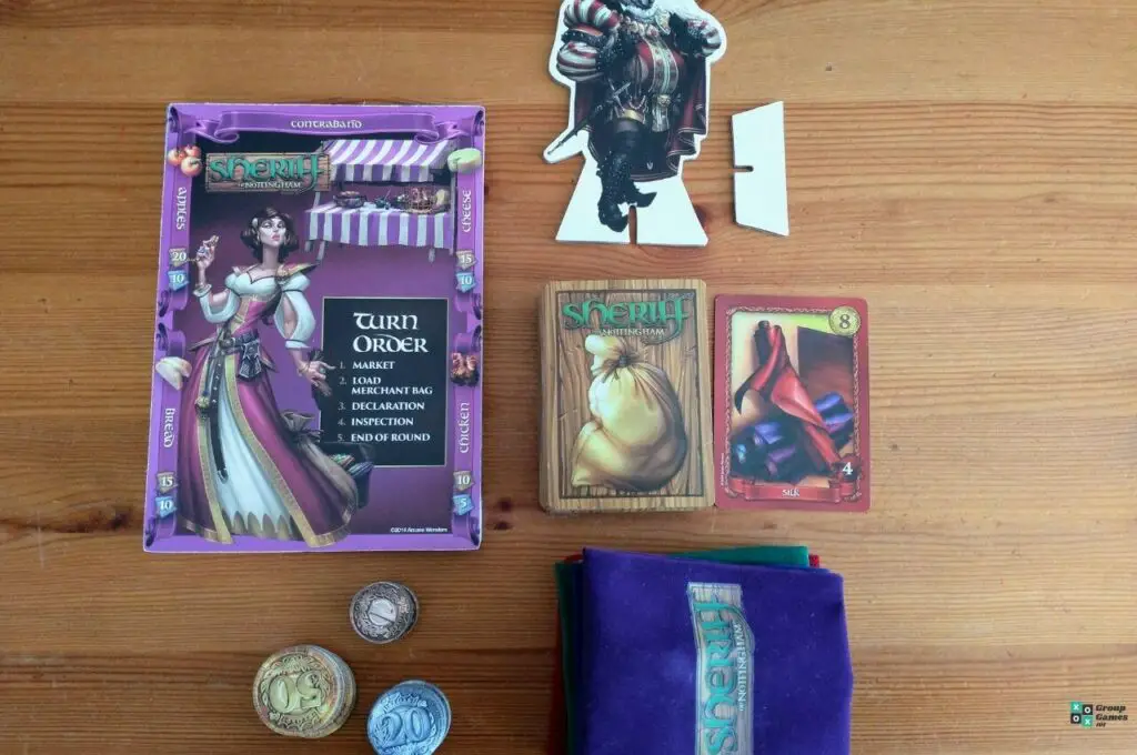 Sheriff of Nottingham box contents image