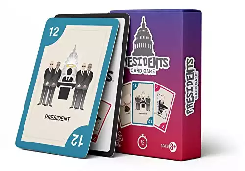 Presidents Card Game for Family, Kids, Teens and Adults - 4-10 Players