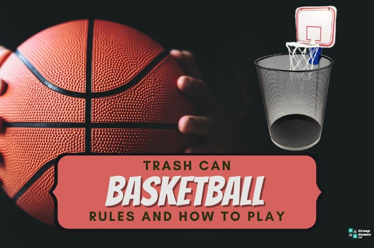 Trash can basketball game image