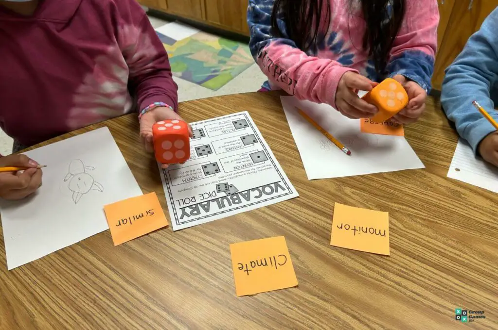 Roll-A-Word Vocabulary Area of Play