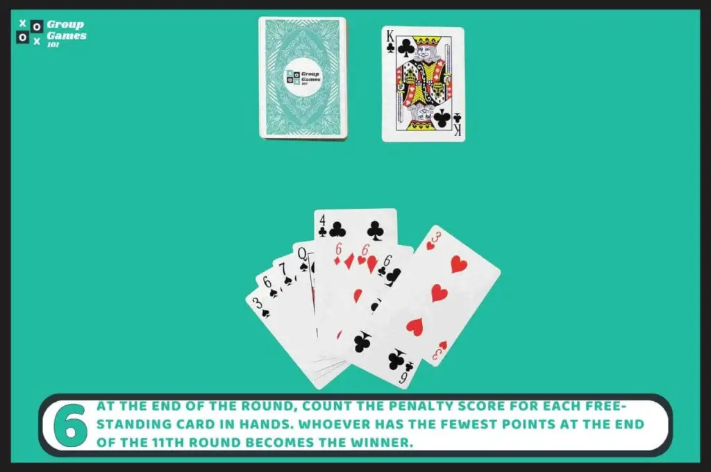 Three-Thirteen card game rules 6 image