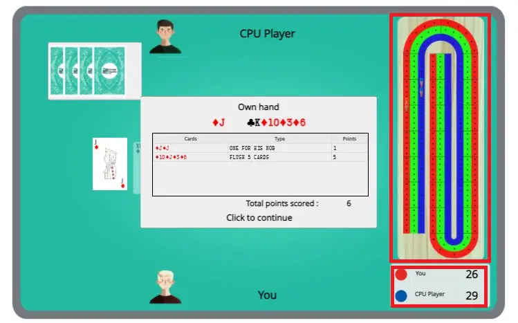 online cribbage board