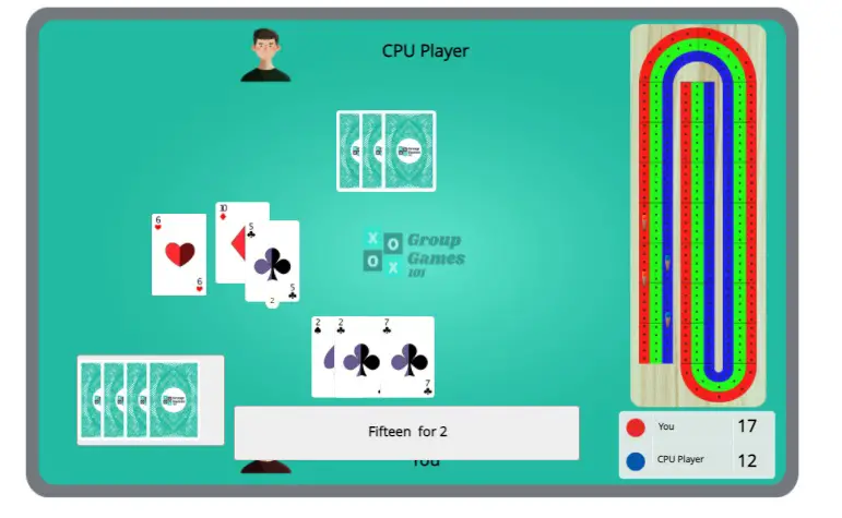 15 for 2 cribbage online gameplay image